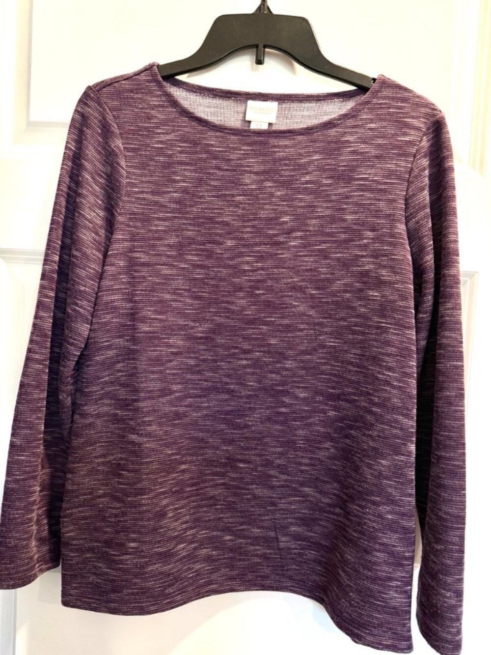 Weekends by Chico's space-dye long-sleeve top Size 0